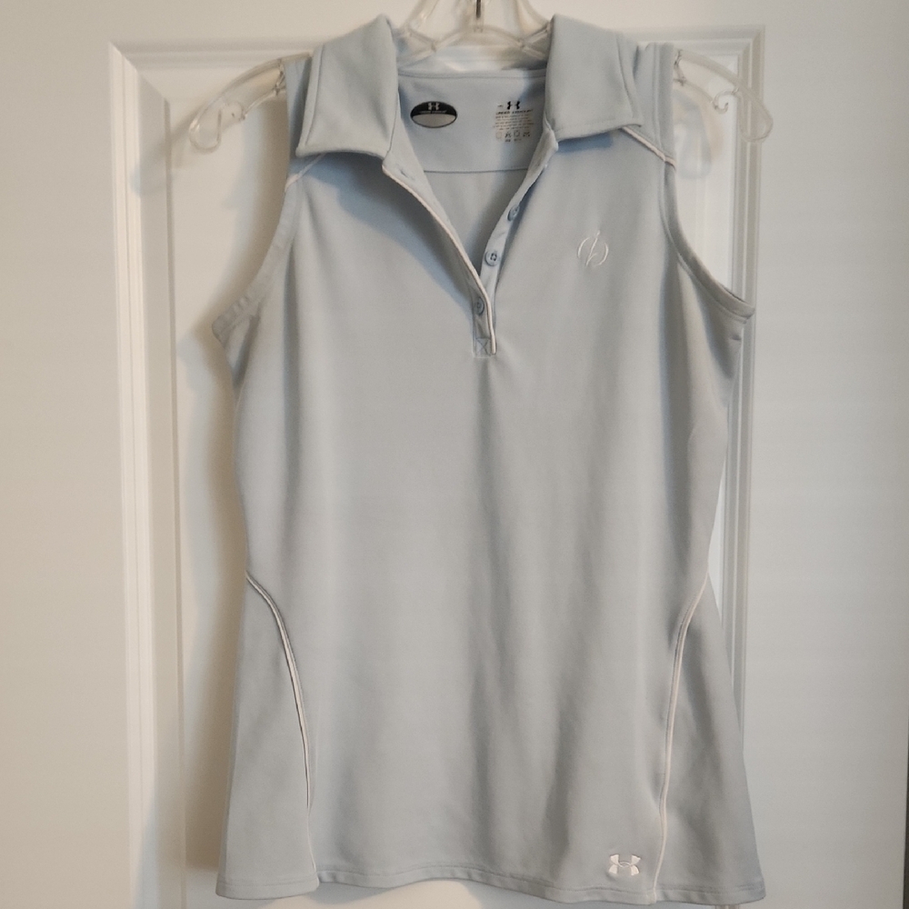 Under Armour Women's Light Blue Sleeveless Top